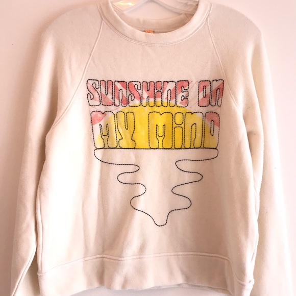 Free People Sweaters - Free People Cosmo Pullover Sweatshirt S SUNSHINE